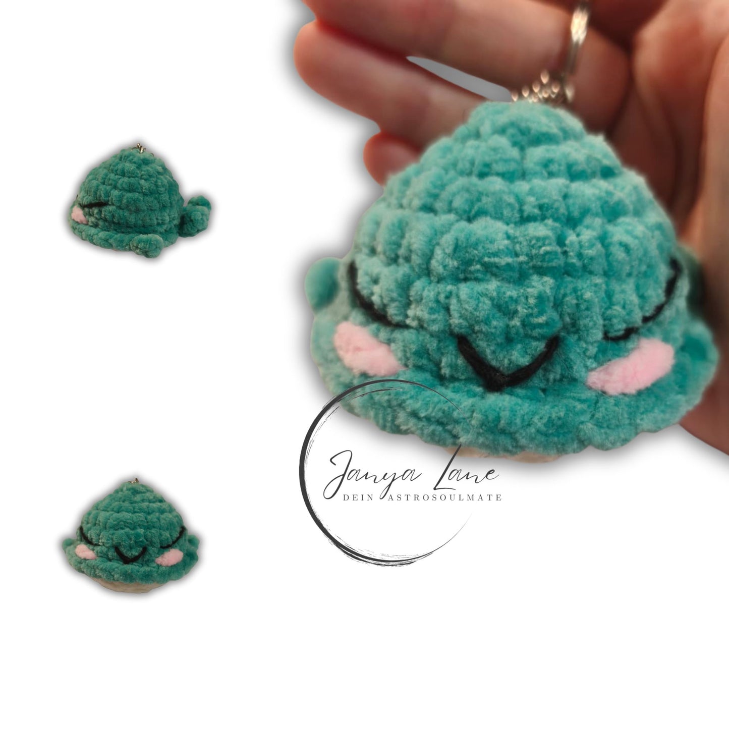 💙 Schlüsselanhänger Bubbles | der kleine Wal mit den großen Träumen 🐋| Farbe aquamarine