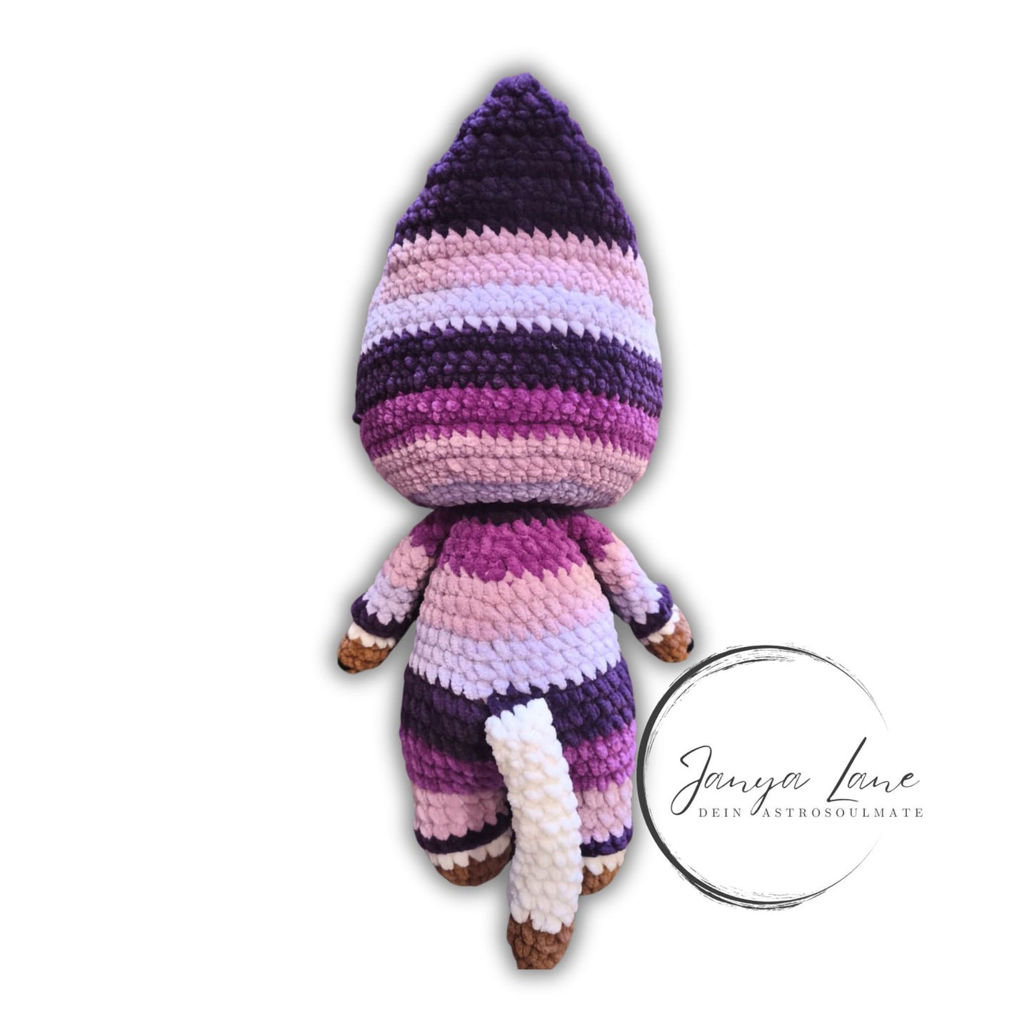 🐱 Onesie Cat „Fiona“ Lilac Töne | Weißes Fell (30 cm)