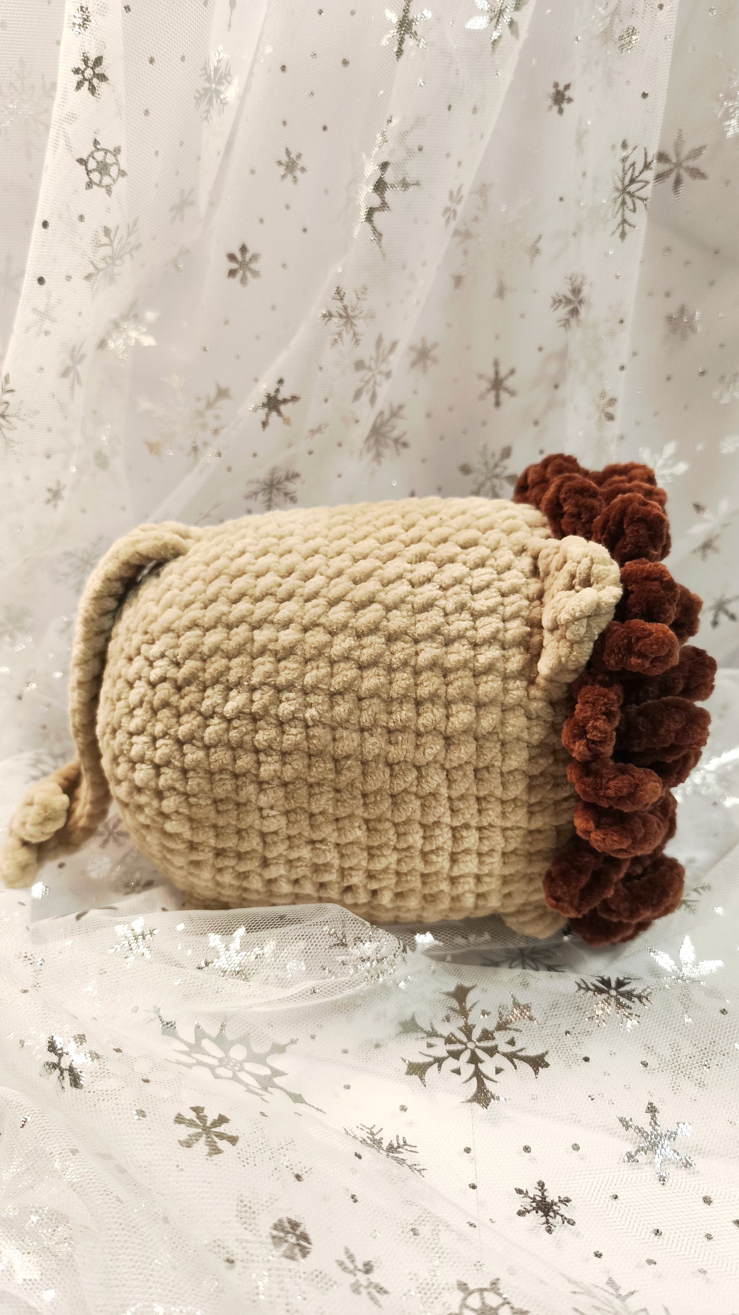 🦁❄️ Löwenbaby „Fionnán“ XL | Honigbraun | Irische Winterzeit