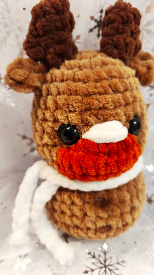 🦌🎄 Weihnachts Elch „Nollaicín“ | KaramellWeißBraun | Irische Winterzeit