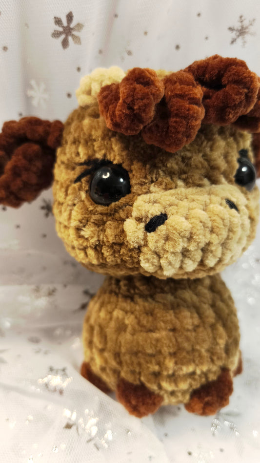 🐮❄️ Highland-Kuh „Ealga“ | Braun DarkBraun | Irische Winterzeit