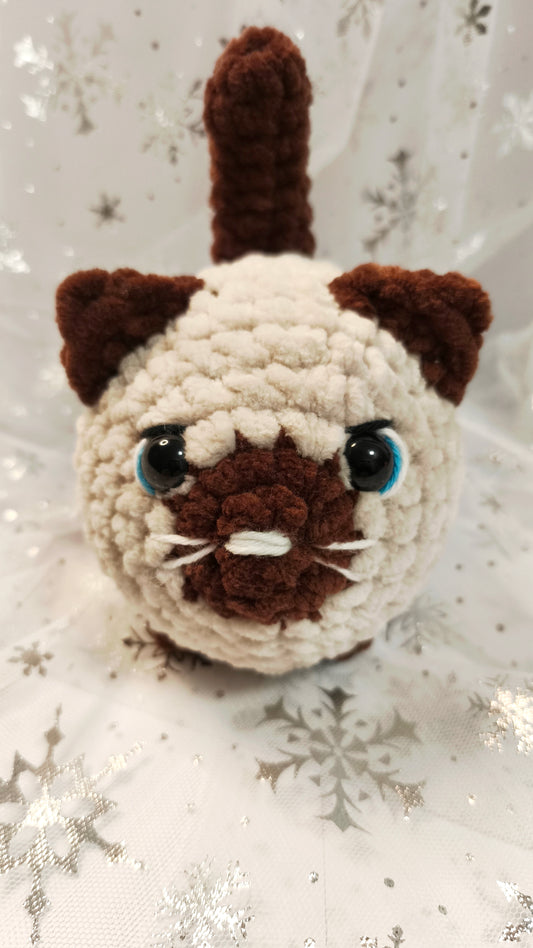 🐱❄️ Siamkatze „Spéirín“ | BeigeBraun | Irische Winterzeit