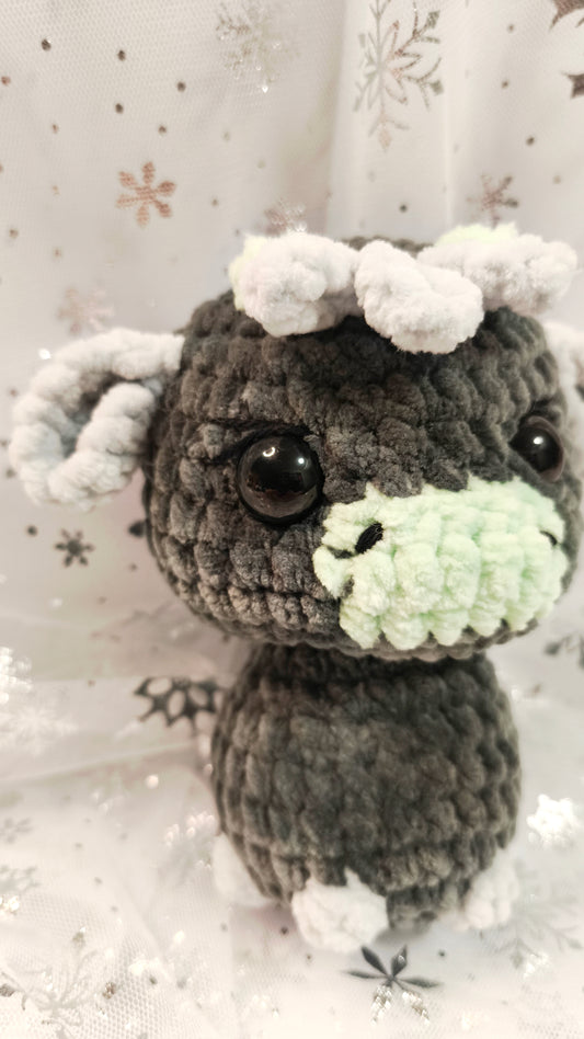 🐮❄️ Highland-Kuh „Ealga“ | Grau Mint | Irische Winterzeit