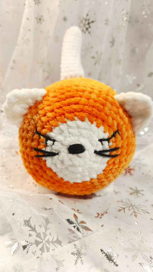 🐱❄️ Siamkatze „Suanín“ XL | OrangeWeiß | Irische Winterzeit