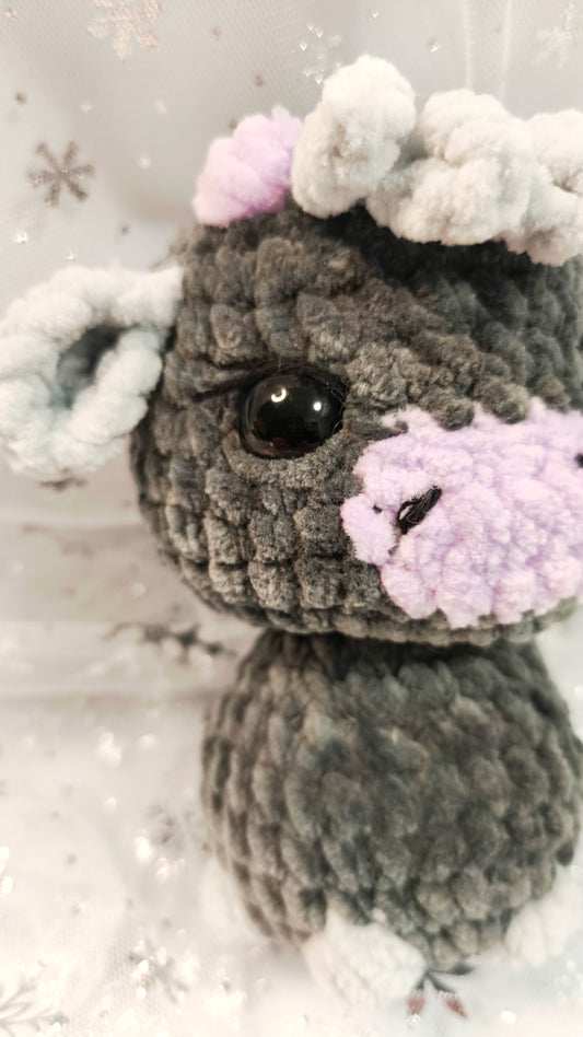 🐮❄️ Highland-Kuh „Ealga“ | Grau Flieder | Irische Winterzeit