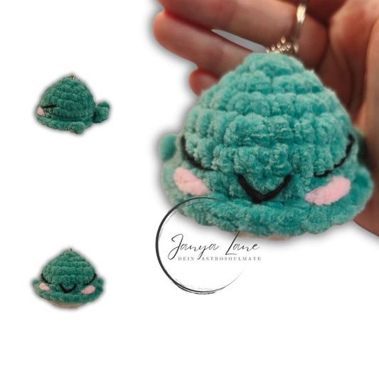 💙 Schlüsselanhänger Bubbles | der kleine Wal mit den großen Träumen 🐋| Farbe aquamarine