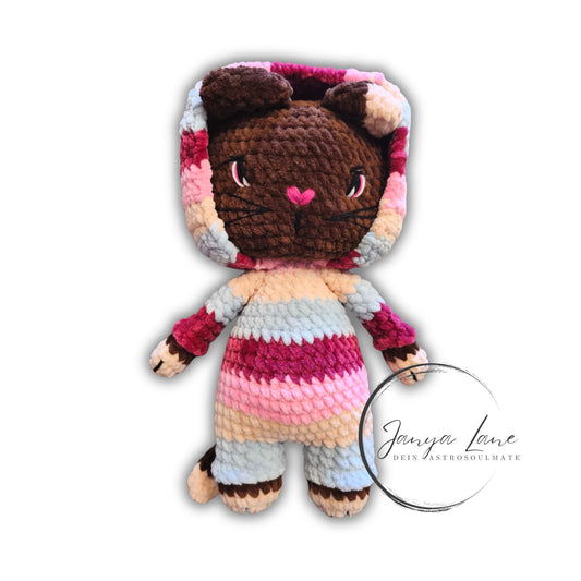 🐱 Onesie Cat „Branna“ Beere | Lila | Rosa (30 cm)
