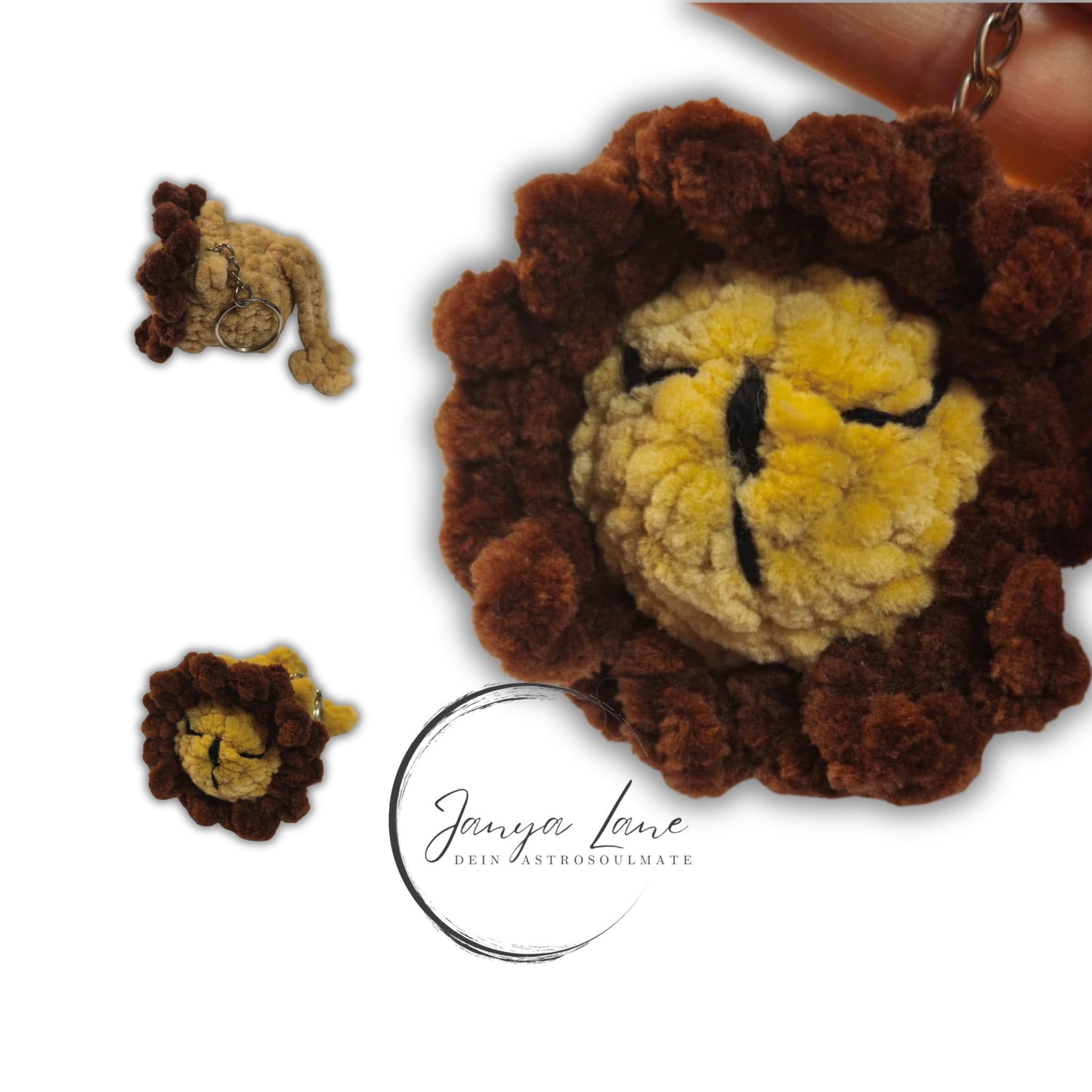 🧡 Schlüsselanhänger Crumble | der kleine Löwe mit der sanften Mähne 🦁 | Farbe karamell