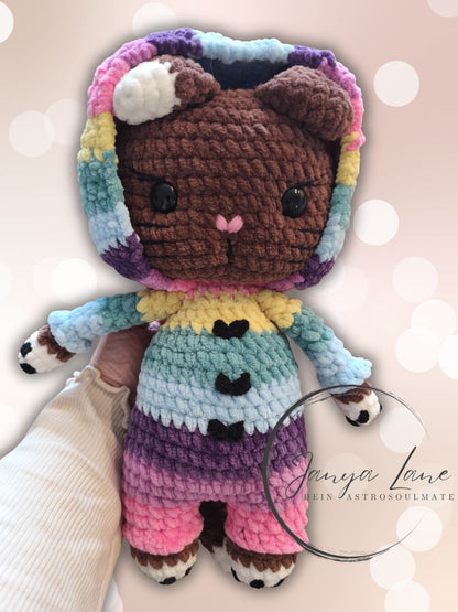 Häkelanleitung Amigurumi Onesie Katzenfreunde (PDF) | AstroSoulMates Häkelwelt Sofortdownload | Standart