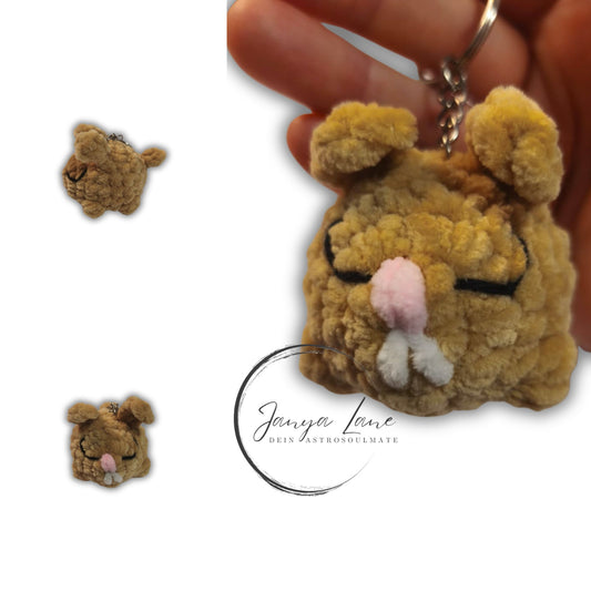 🩶 Schlüsselanhänger Peanut | der kleine Hase mit der geheimen Lakritz Leidenschaft 🐰| Farbe karamell