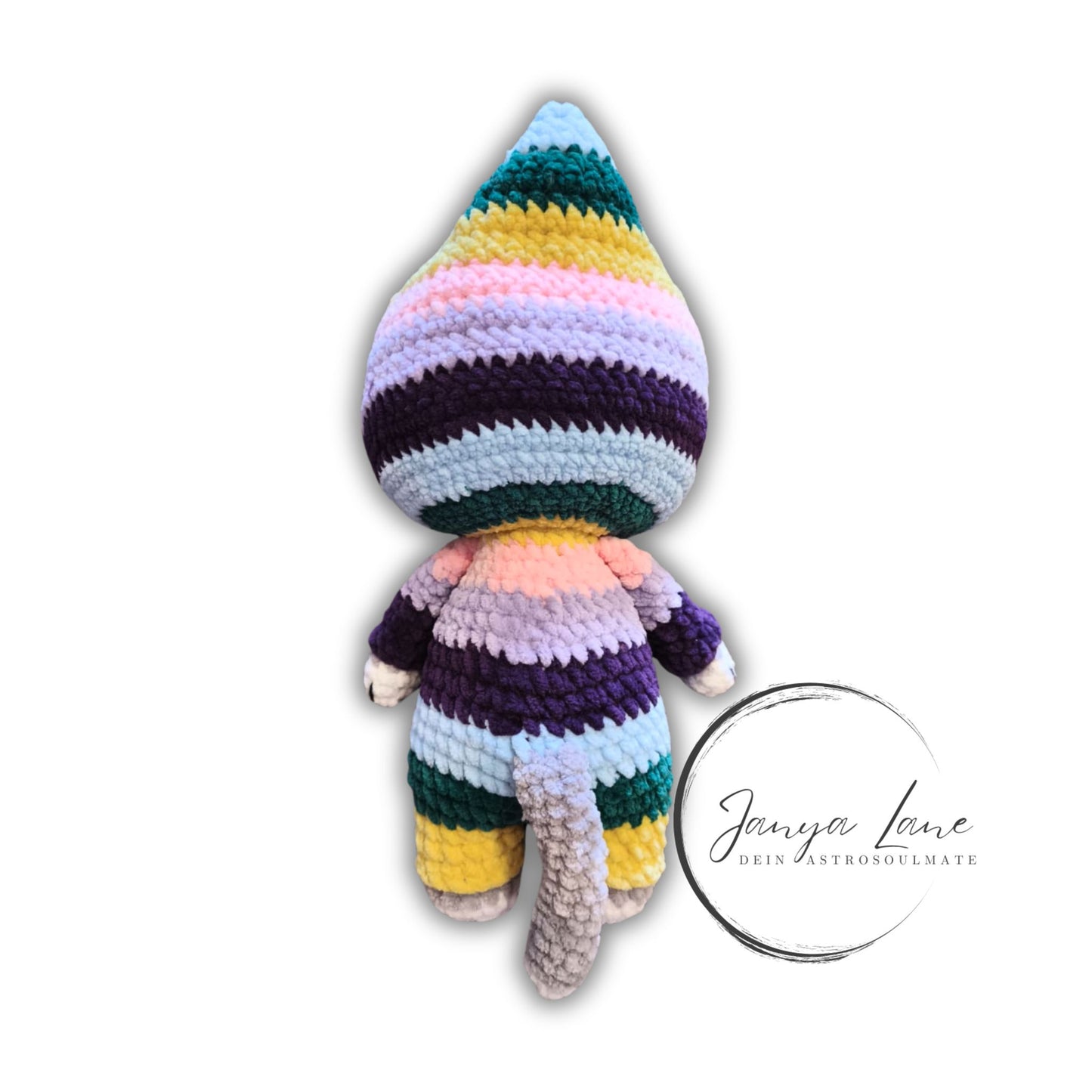 🐱 Onesie Cat „Eithne“ Regenbogen Mix | Grau (30 cm)