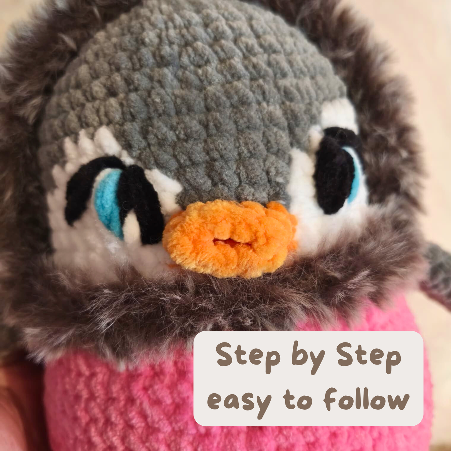 2 in 1 Häkelanleitung Amigurumi Frosty Fintan Winterpinguin 2 Größen (PDF) | AstroSoulMates Häkelwelt Sofortdownload | Standart