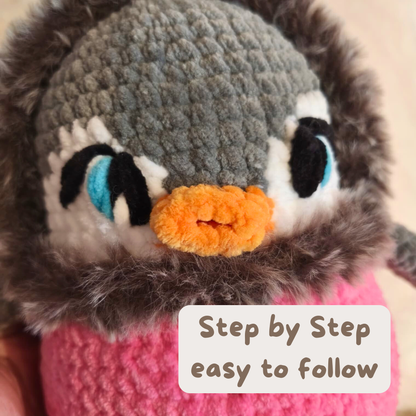 2 in 1 Häkelanleitung Amigurumi Frosty Fintan Winterpinguin 2 Größen (PDF) | AstroSoulMates Häkelwelt Sofortdownload | Standart