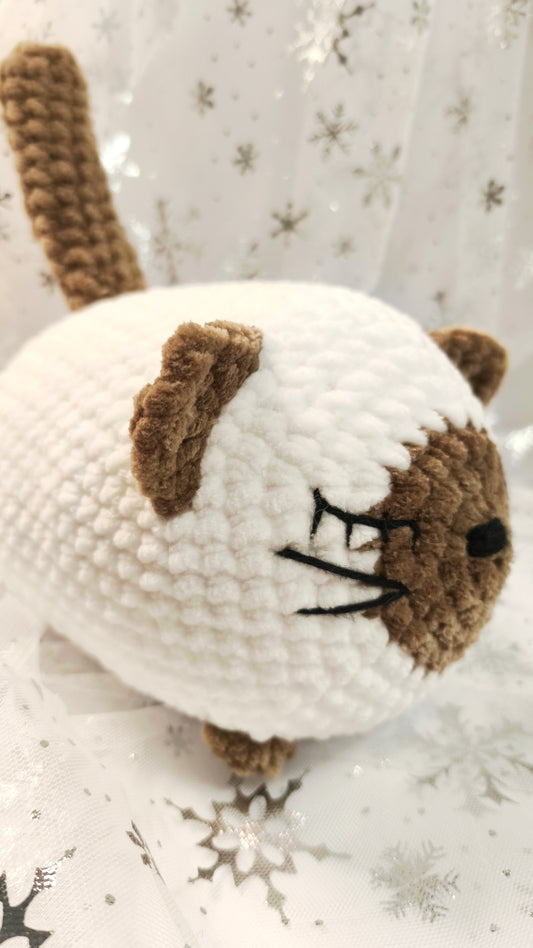 🐱❄️ Siamkatze „Suanín“ XL | WeißBraun | Irische Winterzeit