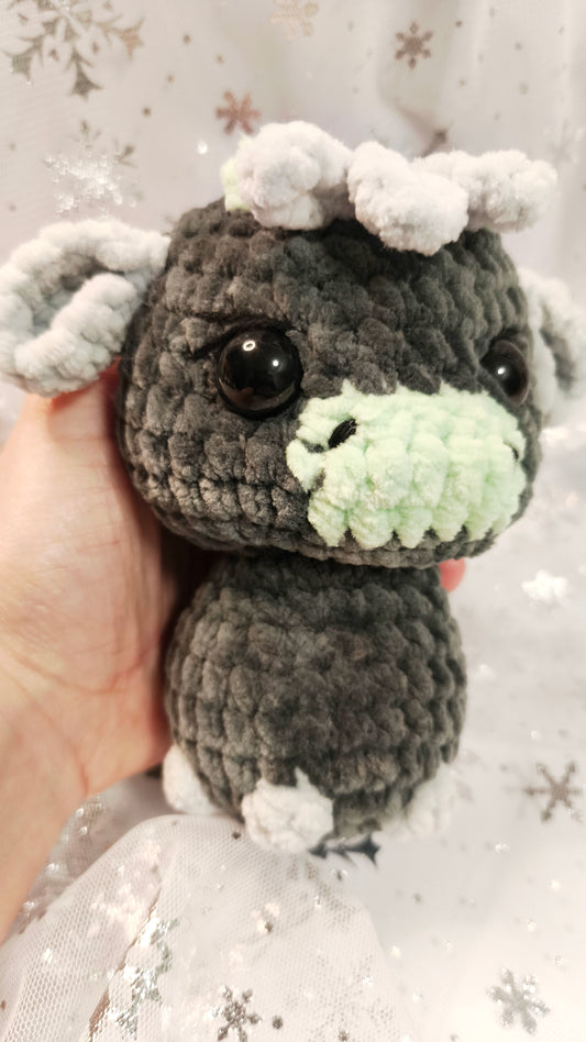 🐮❄️ Highland-Kuh „Ealga“ | Grau Mint | Irische Winterzeit