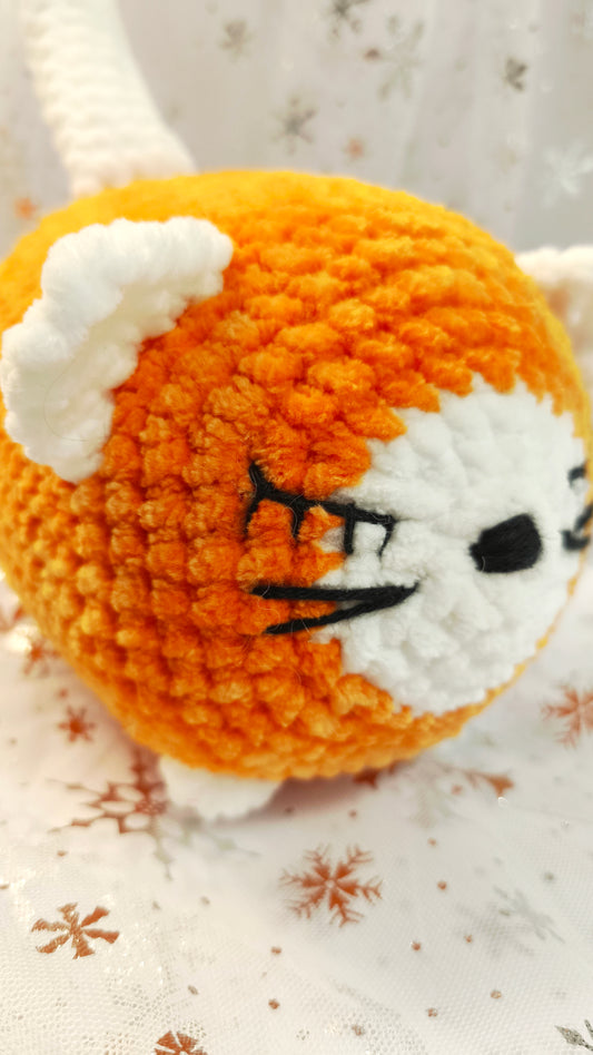 🐱❄️ Siamkatze „Suanín“ XL | OrangeWeiß | Irische Winterzeit