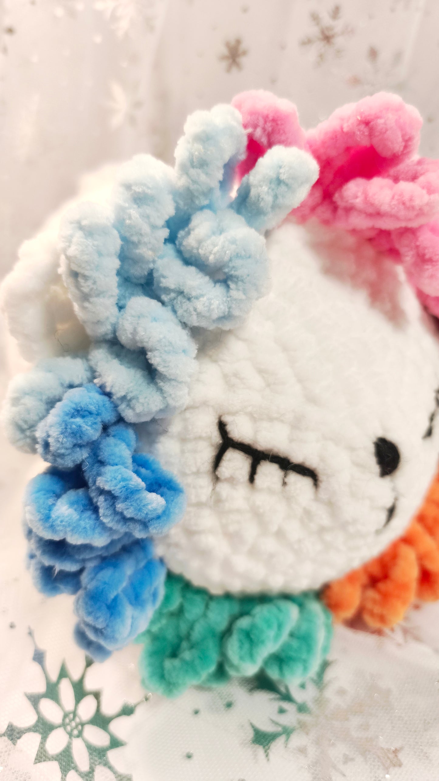 🦁❄️ Löwenbaby „Líonán“ XL | Regenbogen | Irische Winterzeit