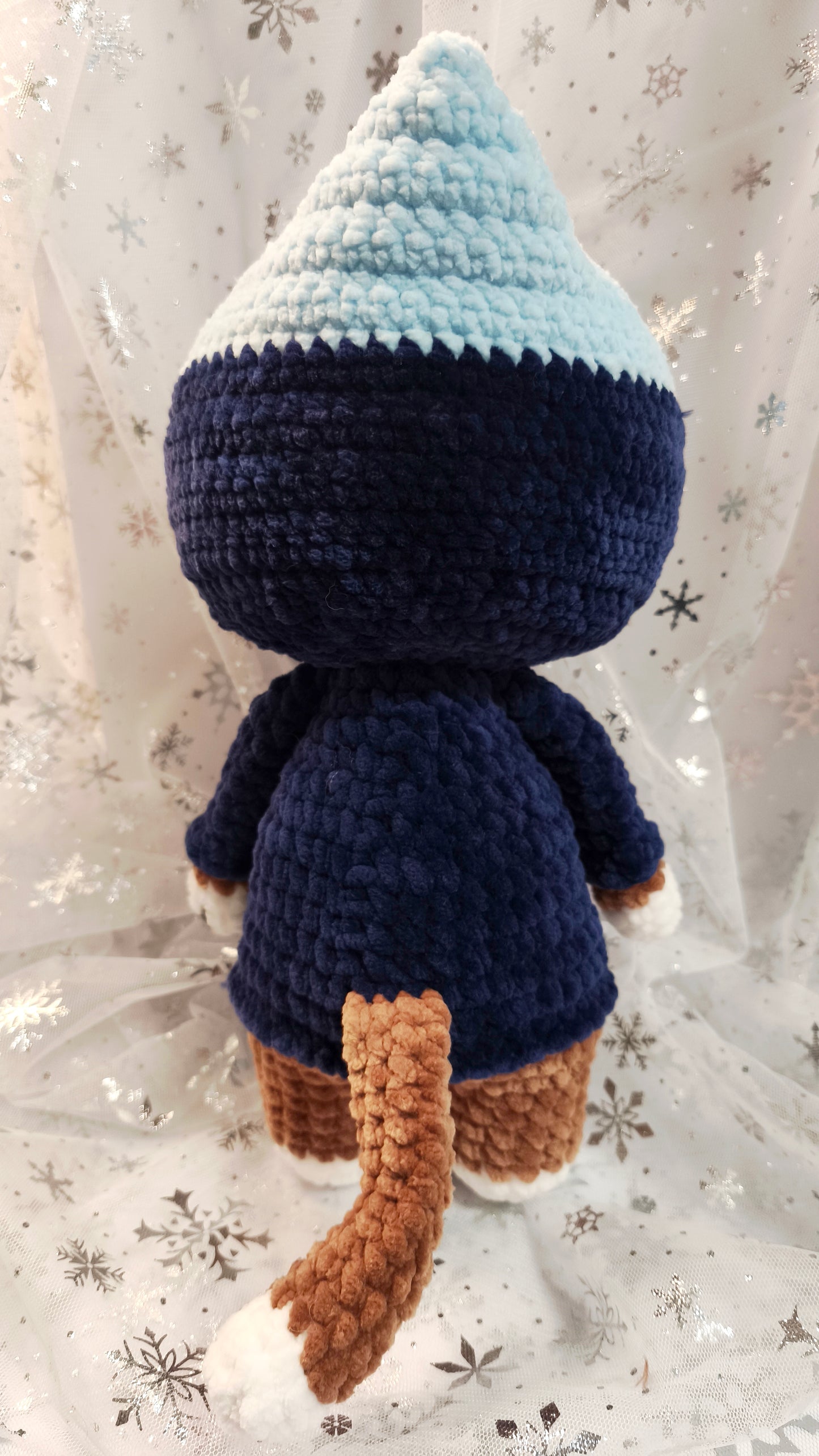 🐱 Hoodie Cat „Maeve“ BlueBerry | Lightblue | Braun (30 cm)