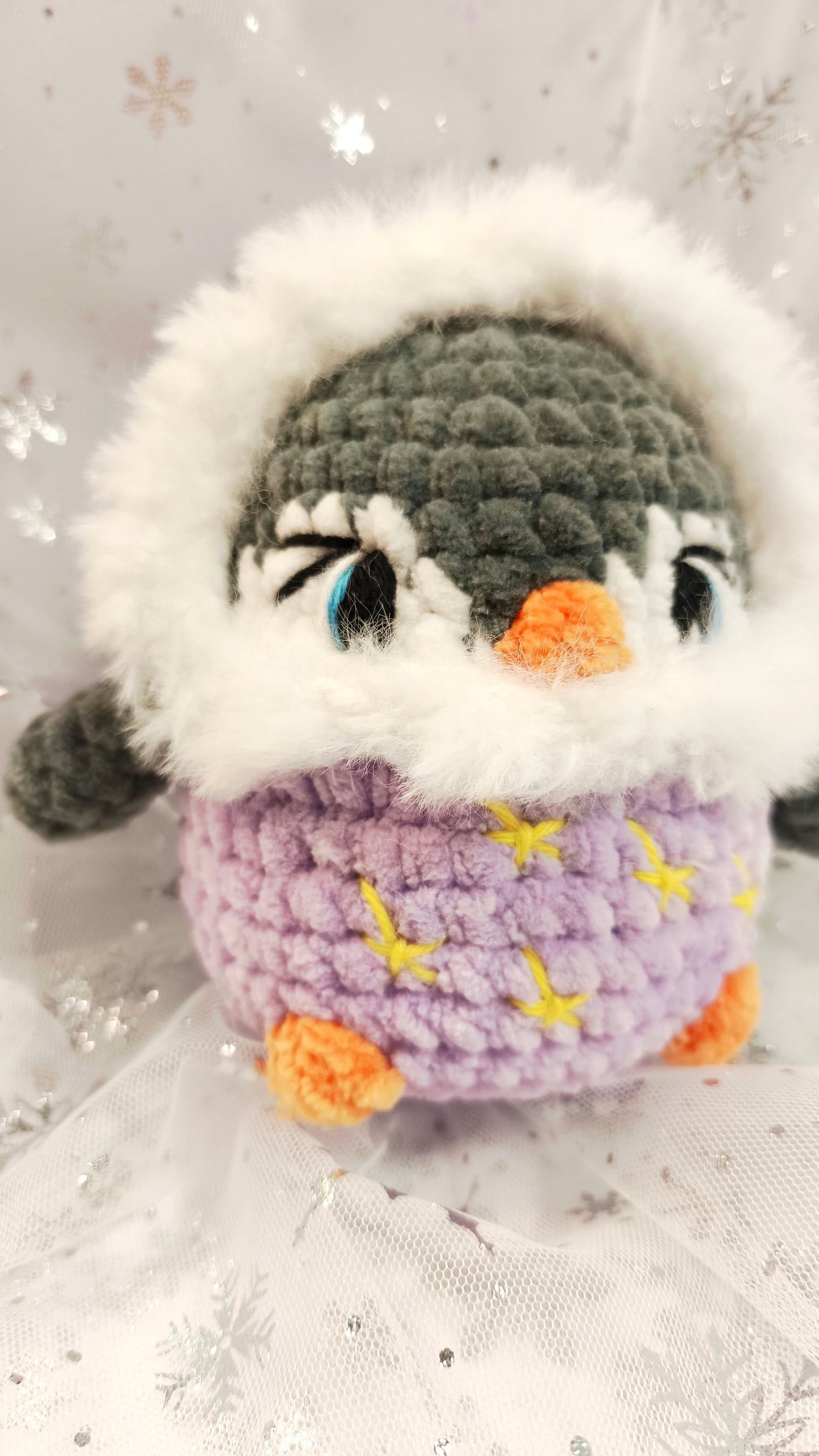 🐧 Frosty Fintan| Winter Moon & Stars Collection | Flieder