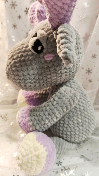 🦌 Amigurumi Elch „Coilín“ in | Lavendel | Cozy Winter Edition