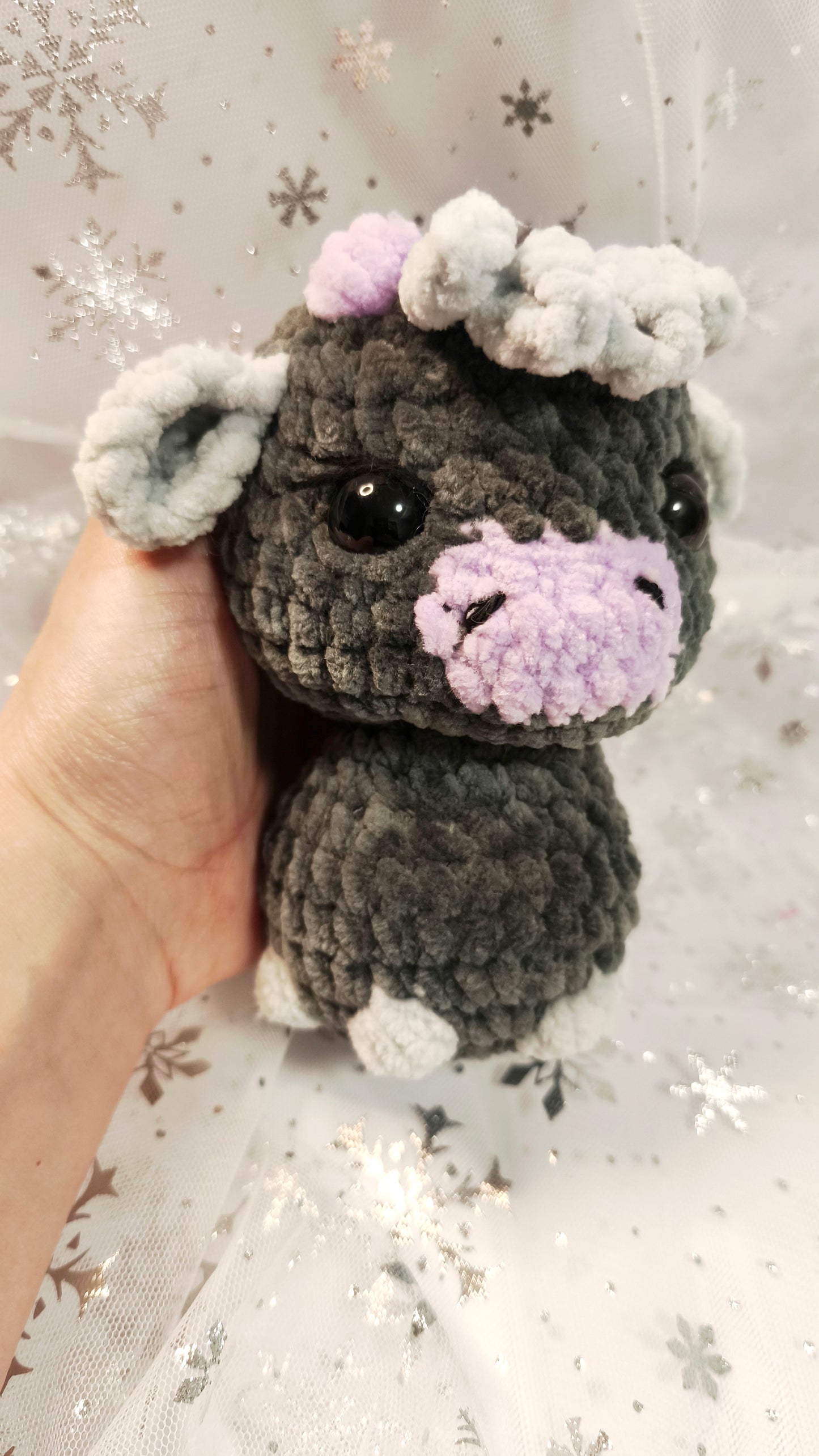 🐮❄️ Highland-Kuh „Ealga“ | Grau Flieder | Irische Winterzeit