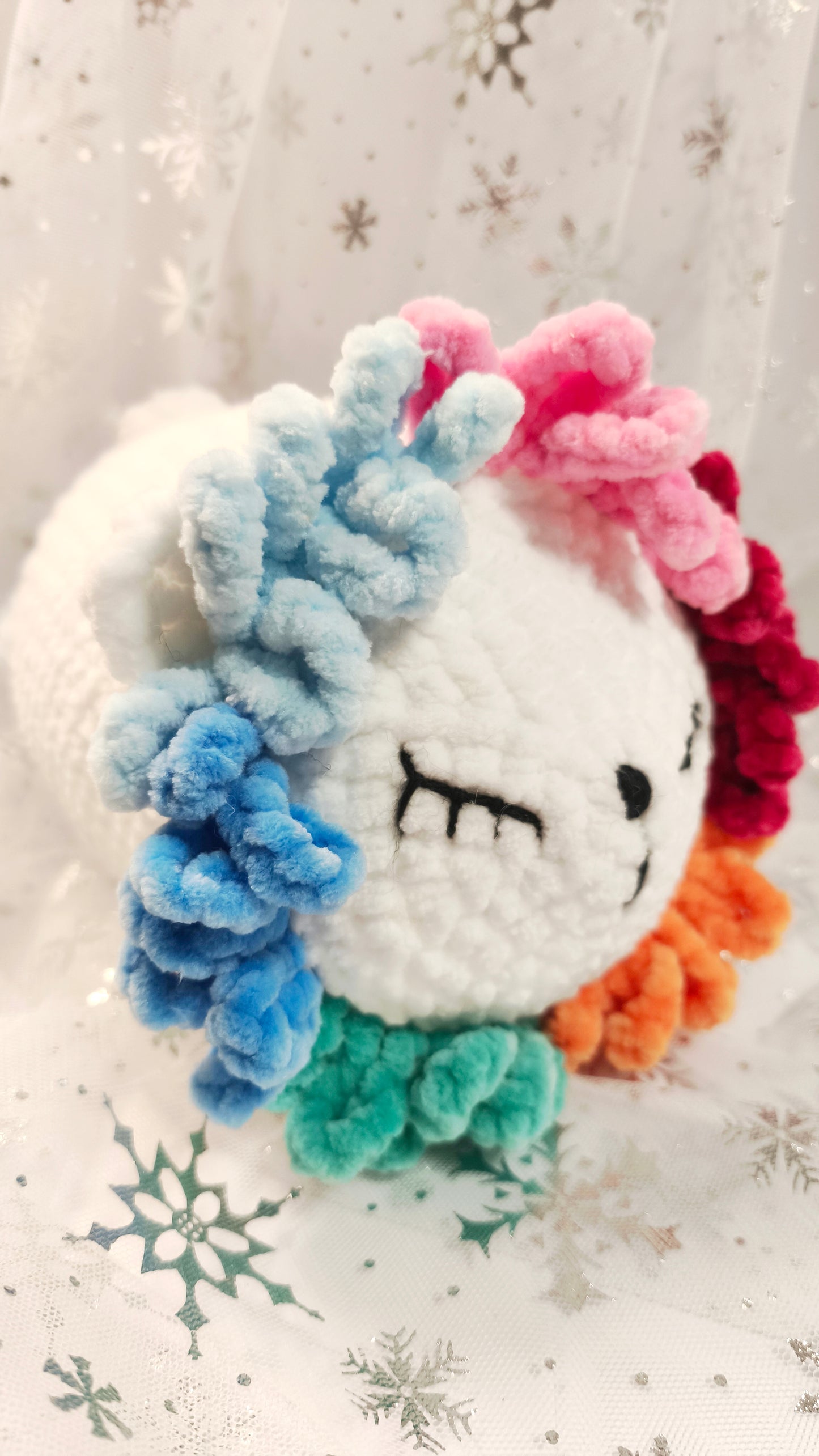 🦁❄️ Löwenbaby „Líonán“ XL | Regenbogen | Irische Winterzeit