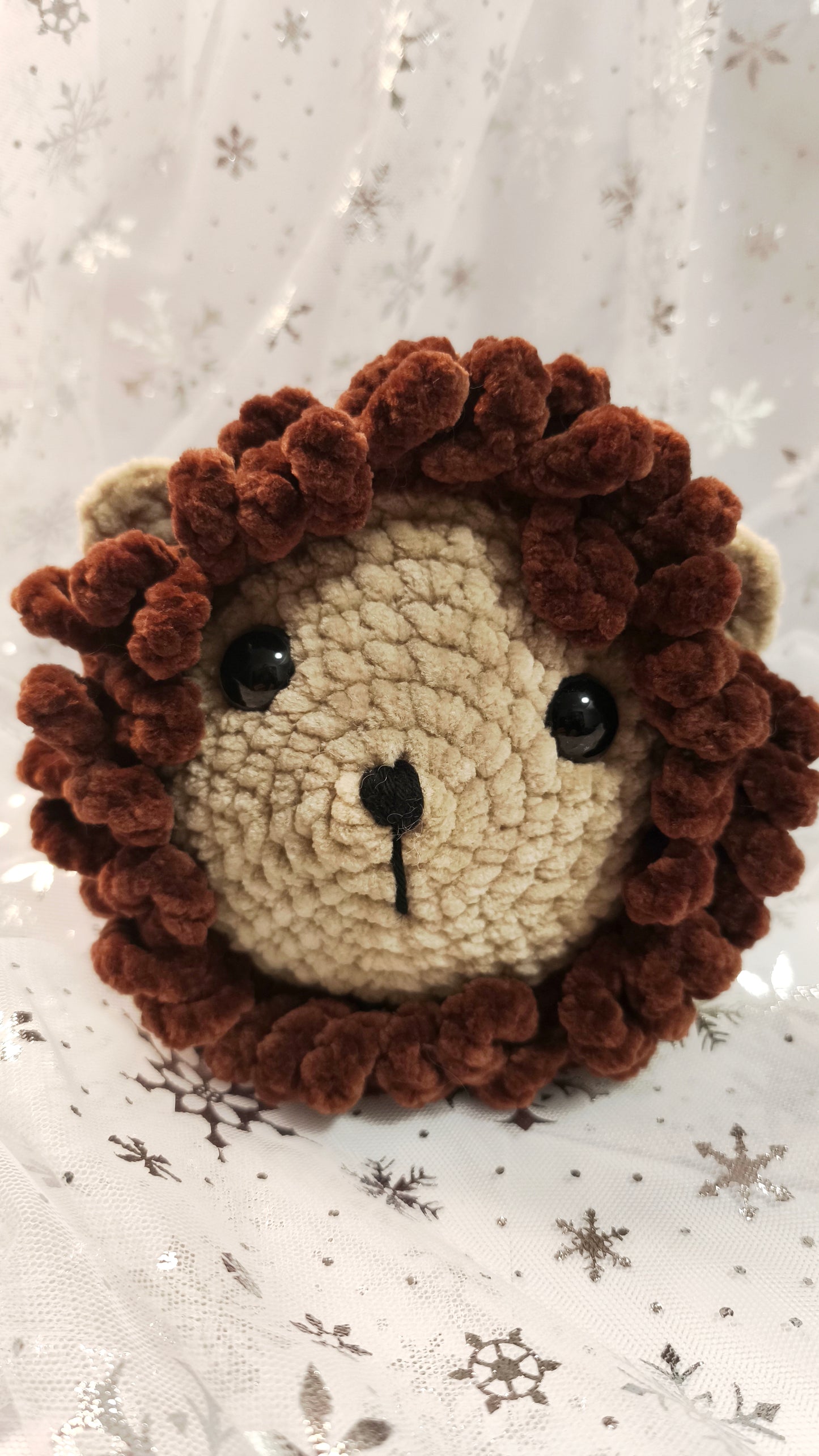 🦁❄️ Löwenbaby „Fionnán“ XL | Honigbraun | Irische Winterzeit