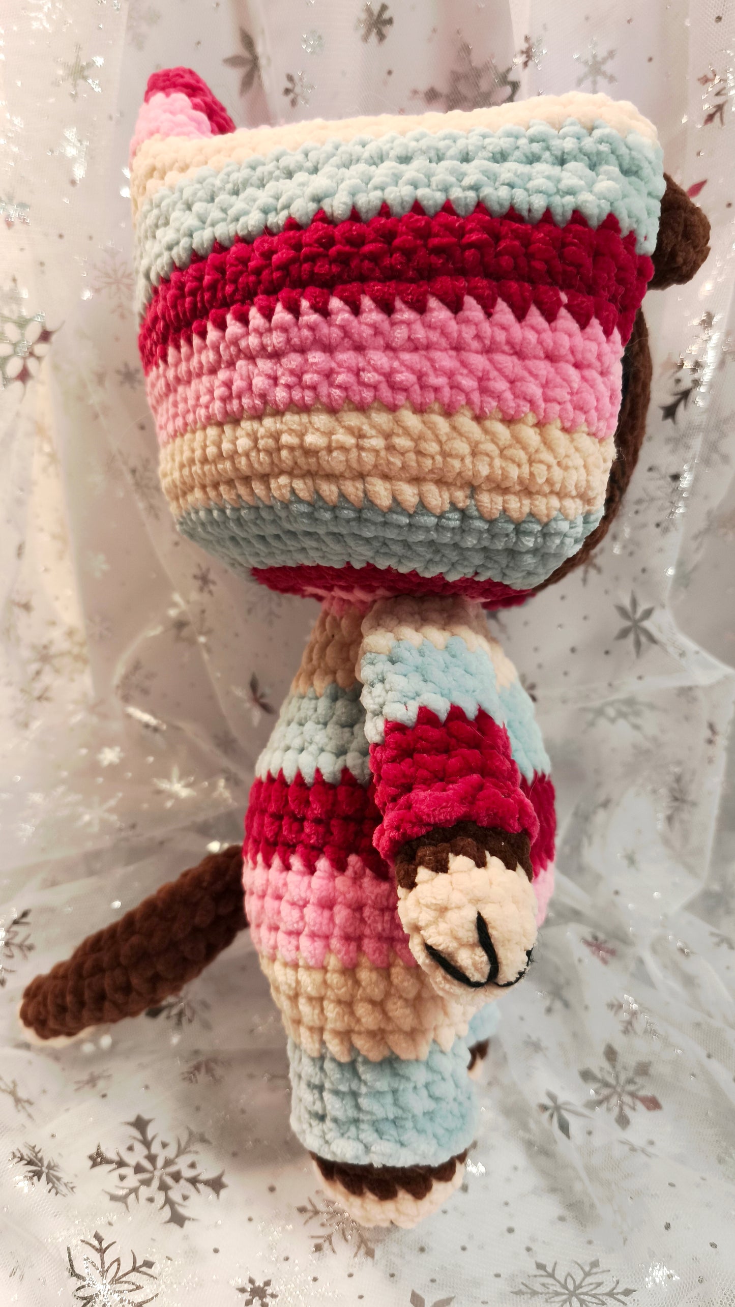 🐱 Onesie Cat „Branna“ Beere | Lila | Rosa (30 cm)