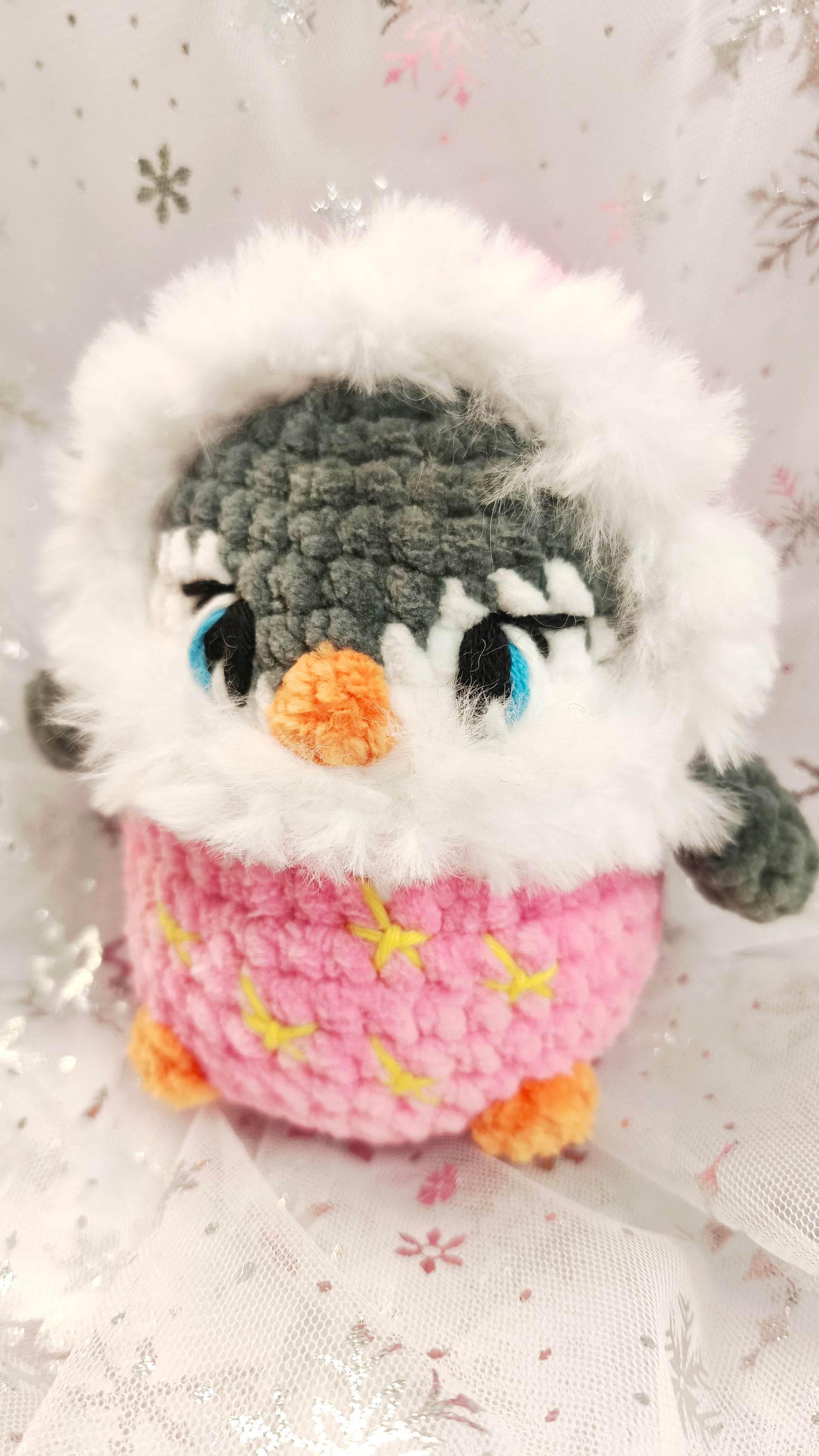 🐧 Frosty Fintan| Winter Moon & Stars Collection | Rosa