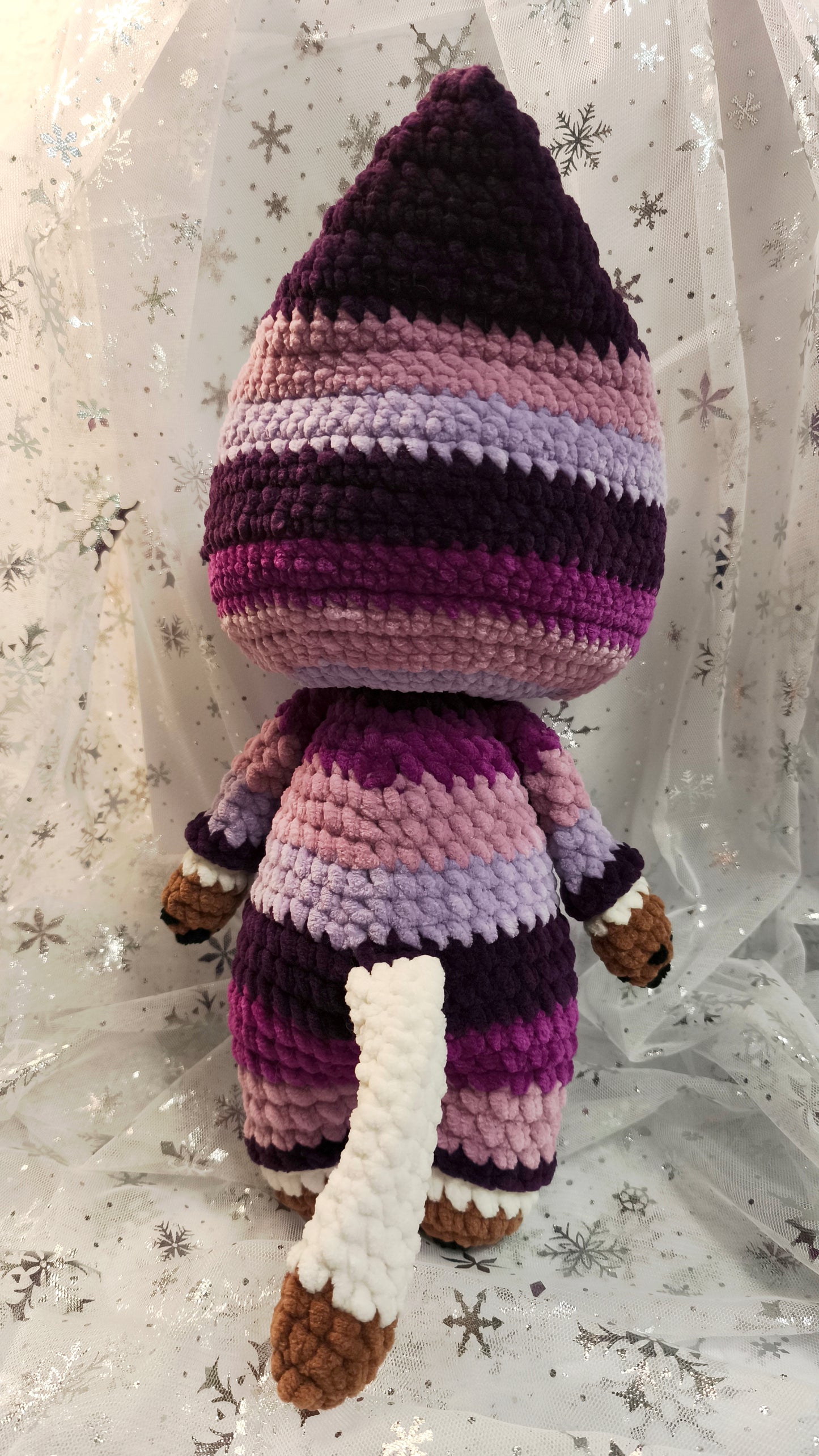 🐱 Onesie Cat „Fiona“  Lilac Töne | Weißes Fell (30 cm)