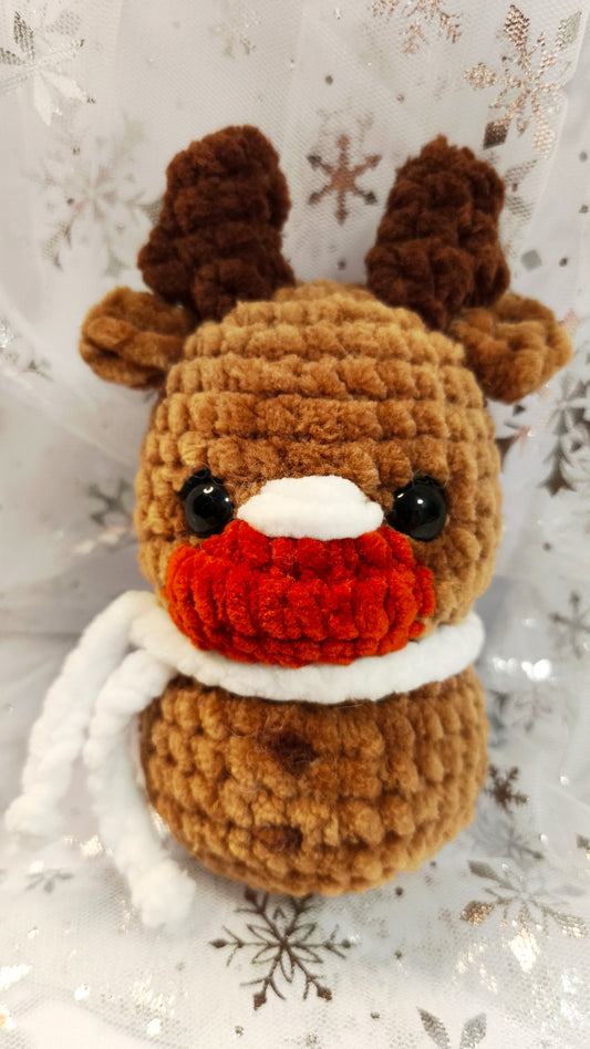 🦌🎄 Weihnachts Elch „Nollaicín“ | KaramellWeißBraun | Irische Winterzeit