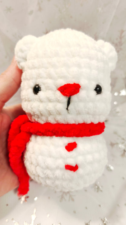 🐻🎄 Weihnachtsbär „Nollaigín“ | WeißRot | Cozy Winter Edition