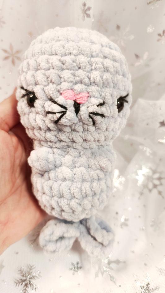 🦭 Babyrobbe „Róinín“ | BlauGrau | Cozy Winter Edition