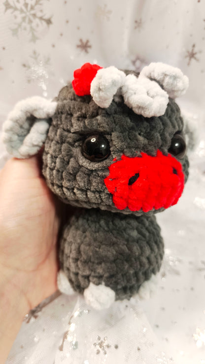 🐮❄️ Highland-Kuh „Ealga“ | Grau Rot | Irische Winterzeit