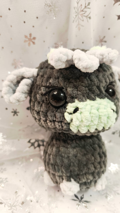 🐮❄️ Highland-Kuh „Ealga“ | Grau Mint | Irische Winterzeit