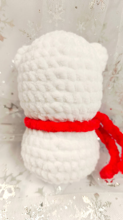 🐻🎄 Weihnachtsbär „Nollaigín“ | WeißRot | Cozy Winter Edition