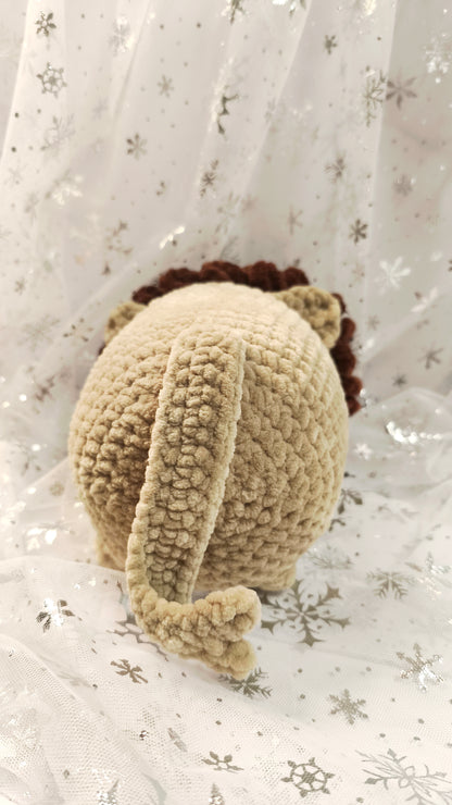 🦁❄️ Löwenbaby „Fionnán“ XL | Honigbraun | Irische Winterzeit