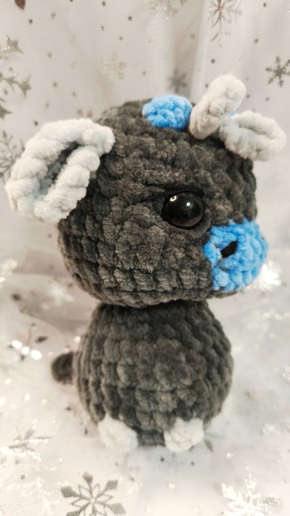 🐮❄️ Highland-Kuh „Ealga“ | Grau Blau | Irische Winterzeit