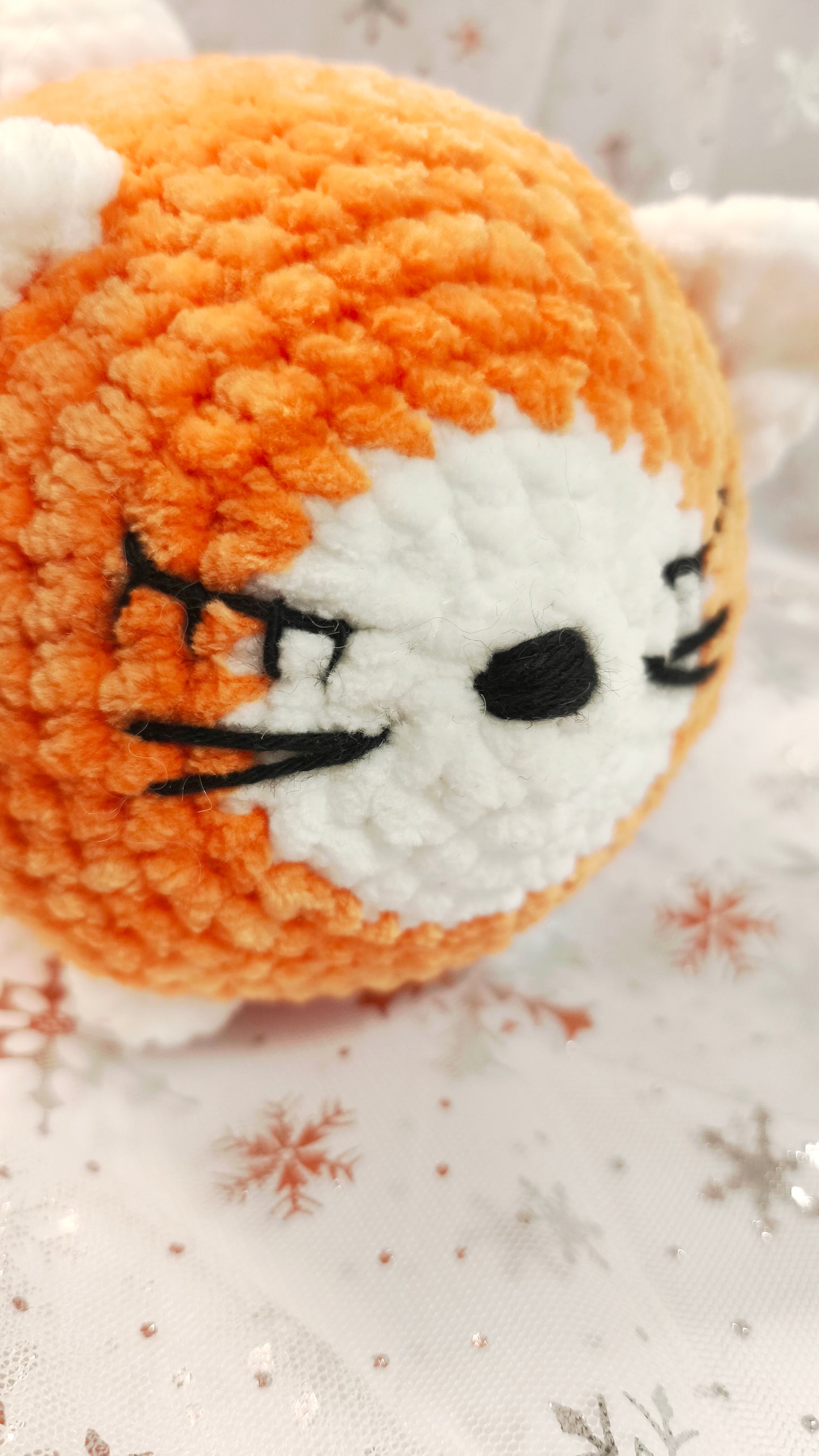 🐱❄️ Siamkatze „Suanín“ XL | OrangeWeiß | Irische Winterzeit