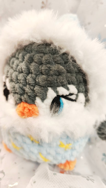 🐧 Frosty Fintan| Winter Moon & Stars Collection | Hellblau