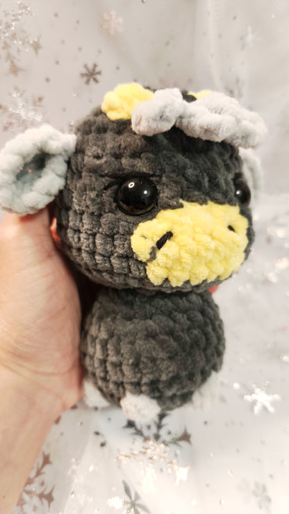 🐮❄️ Highland-Kuh „Ealga“ | Grau Gelb | Irische Winterzeit