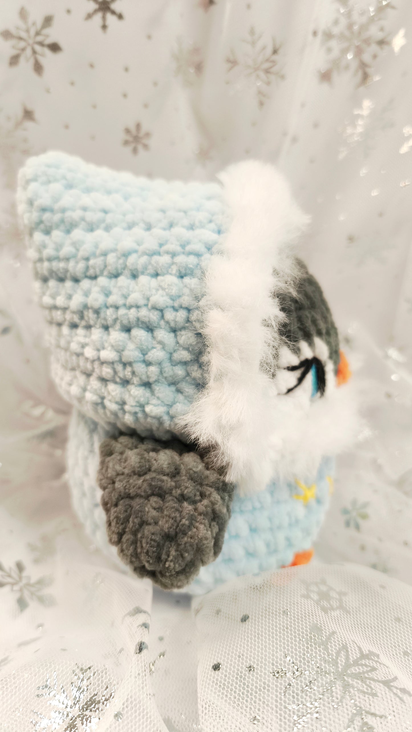 🐧 Frosty Fintan| Winter Moon & Stars Collection | Hellblau