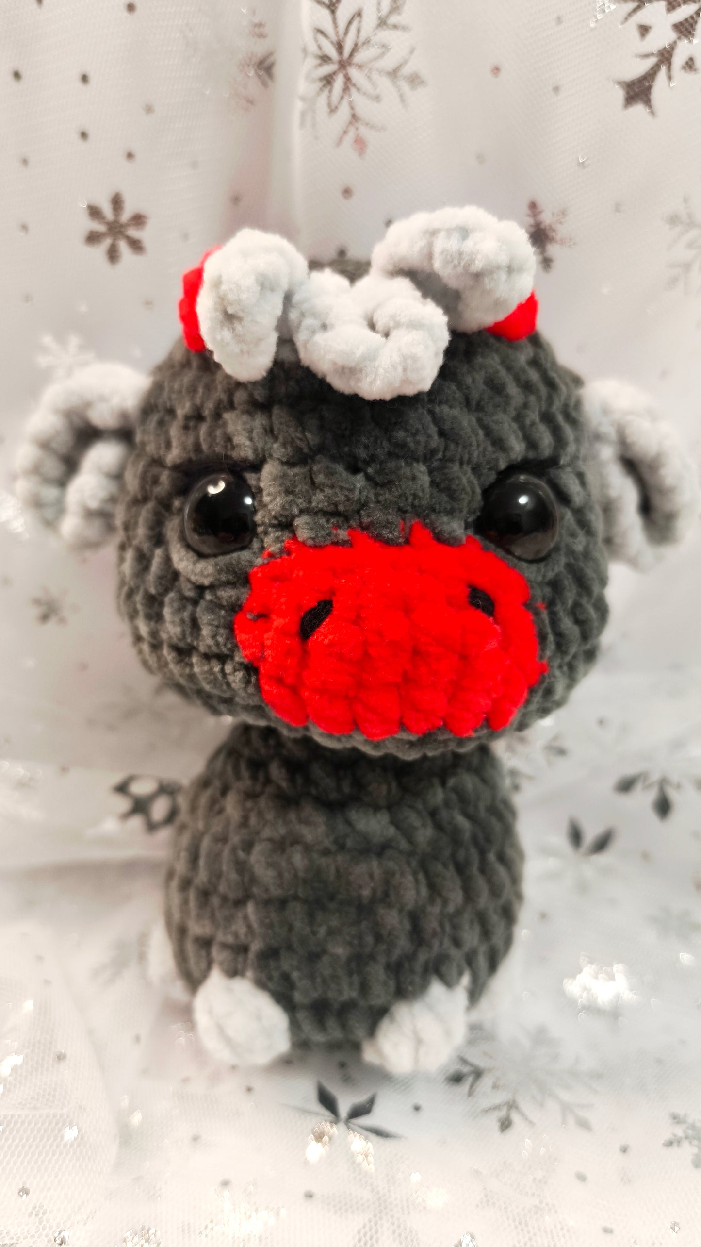 🐮❄️ Highland-Kuh „Ealga“ | Grau Rot | Irische Winterzeit