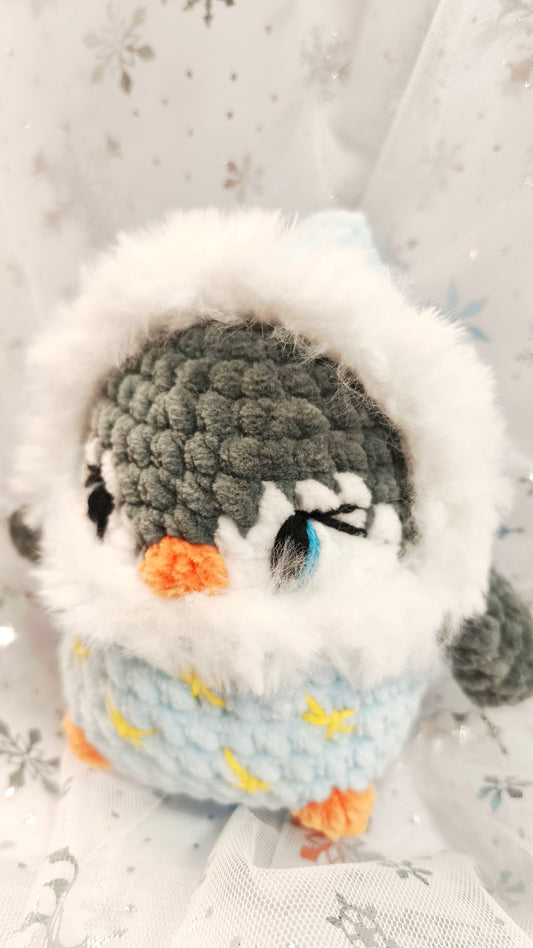 🐧 Frosty Fintan| Winter Moon & Stars Collection | Hellblau